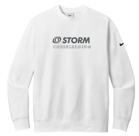 Nike Club Fleece Sleeve Swoosh Crew