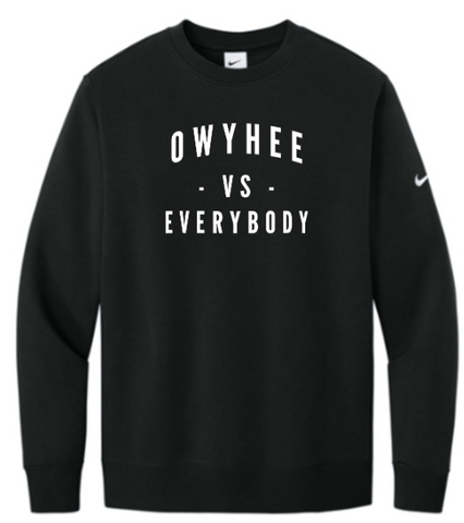 Nike Club Fleece Sleeve Swoosh Crew