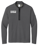 Nike Textured 1/2-Zip Cover-Up - Grey