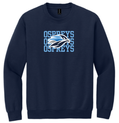 Gildan® Heavy Blend™ Crewneck Sweatshirt - Youth & Adult - Navy