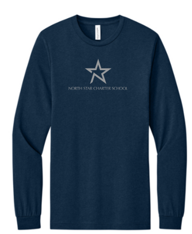 BELLA+CANVAS® Unisex Triblend Long Sleeve Tee - Navy