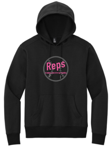 District® Perfect Weight® Fleece Hoodie - Pink Design