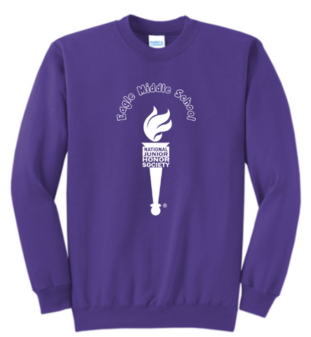 Port & Co® Core Fleece Crewneck Sweatshirt - Purple