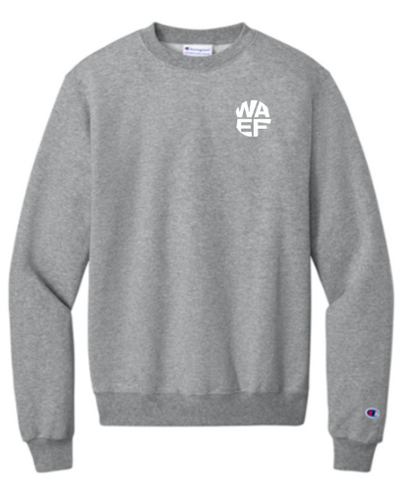 Champion® Powerblend® Crewneck Sweatshirt - Light Steel - Round Logo