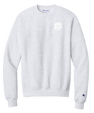 Champion® Powerblend® Crewneck Sweatshirt - Silver - Round Logo