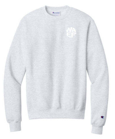 Champion® Powerblend® Crewneck Sweatshirt - Silver - Round Logo