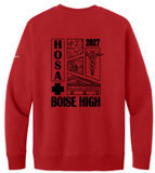 Nike Club Fleece Sleeve Swoosh Crew