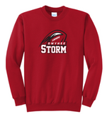 Port & Co® Core Fleece Crewneck Sweatshirt - Youth & Adult - Red ***Name and Number Option***
