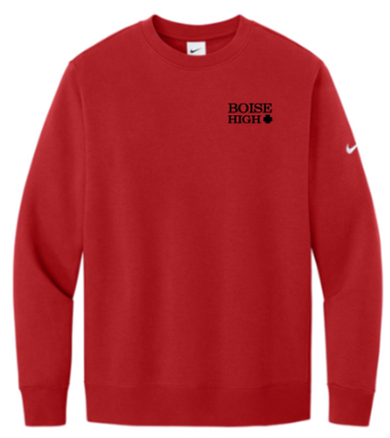 Nike Club Fleece Sleeve Swoosh Crew