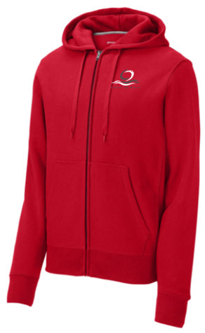 Sport-Tek® Super Heavyweight Full-Zip Hooded Sweatshirt - Red