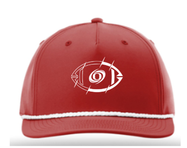 Richardson 5-Panel Classic Rope Cap - Red