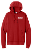 Nike Club Fleece Sleeve Swoosh Pullover Hoodie - Red