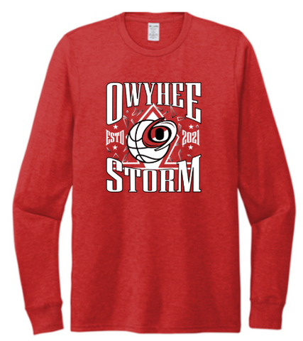 Allmade® Unisex Tri-Blend Long Sleeve Tee - Red