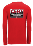 Nike Dri-FIT Cotton/Poly Long Sleeve Tee - Red