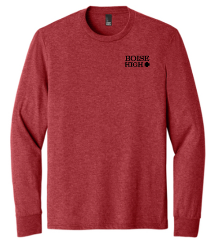 District® Perfect Tri® Long Sleeve Tee - Red Frost