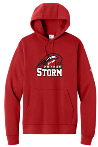 Nike Club Fleece Sleeve Swoosh Pullover Hoodie - University Red ***Name and Number Option***