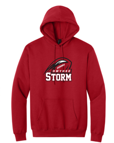 Port & Co® Youth Easy Fleece Pullover Hooded Sweatshirt - Red ***Name and Number Option***