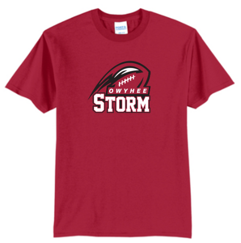 Port & Co® Core Blend Tee - Youth & Adult - Red ***Name and Number Option***