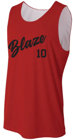 Youth Sprint Jump Reversible Jersey - Red - Game Jersey