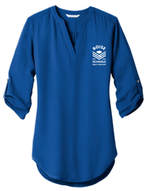 Port Authority ® Women's 3/4-Sleeve Tunic Blouse - Blue
