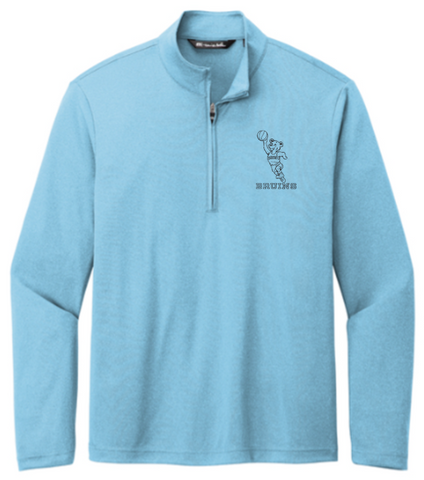 TravisMathew Coto Performance 1/4-Zip - Brilliant Blue Heather