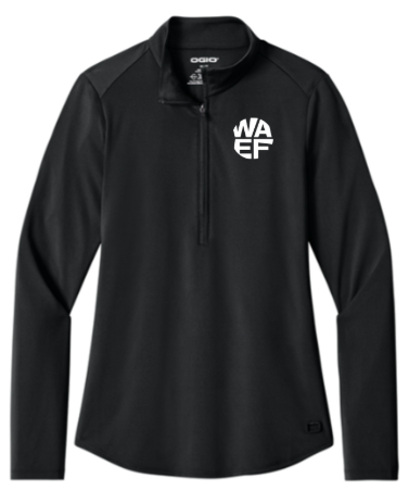 OGIO® Women’s Regain 1/2-Zip - Black