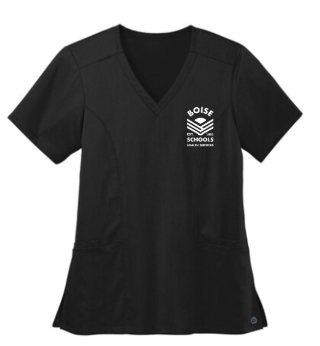 Wink® Women’s Premiere Flex™ V-Neck Top - Black