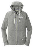New Era® Sueded Cotton Blend Full-Zip Hoodie - Shadow Grey