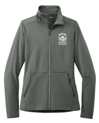 Port Authority® Women's Accord Stretch Fleece Full-Zip - Pewter
