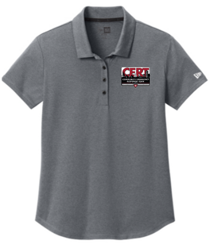 New Era® Women’s Power Polo - Shadow Grey Heather