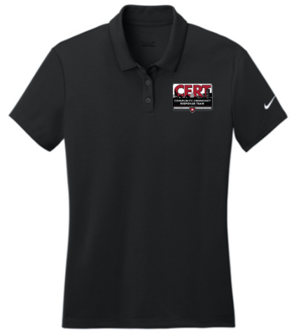 Nike Women's Dry Essential Solid Polo - Black