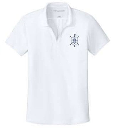 Port Authority® Women’s Plaited Pique Polo - White
