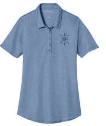 Port Authority® Women's Fine Pique Blend Polo - Aegean Blue Heather