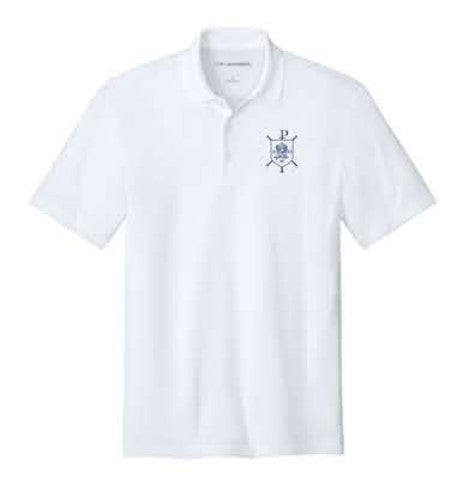 Port Authority® Plaited Pique Polo - White