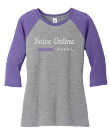 District® Women’s Perfect Tri® 3/4-Sleeve Raglan