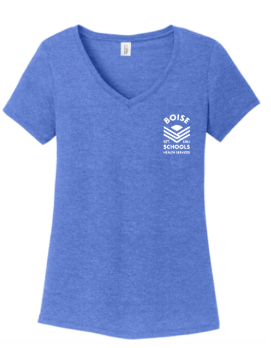District ® Women’s Perfect Tri ® V-Neck Tee - Royal Frost