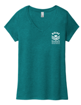 District ® Women’s Perfect Tri ® V-Neck Tee - Heathered Teal