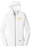 New Era® Women's Sueded Cotton Blend Full-Zip Hoodie - White