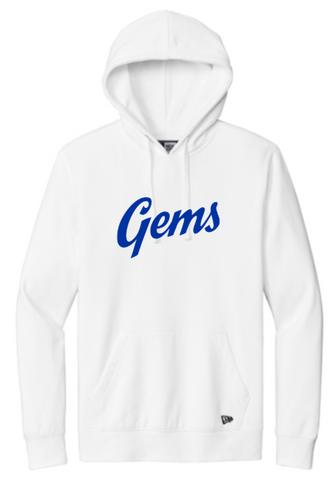 New Era® Comeback Fleece Pullover Hoodie - White