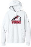 Nike Club Fleece Sleeve Swoosh Pullover Hoodie - White***Name and Number Option***
