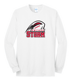 Port & Co® Long Sleeve Core Blend Tee - White ***Name and Number Option***