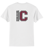 Gildan® DryBlend® 50 Cotton/50 Poly T-Shirt - White - Front & Back Design