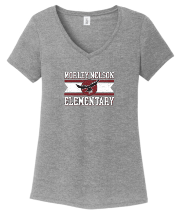 District® Women’s Perfect Tri® V-Neck Tee - Grey Frost