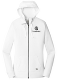 New Era® Women's Sueded Cotton Blend Full-Zip Hoodie - White
