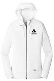 New Era® Women's Sueded Cotton Blend Full-Zip Hoodie - White