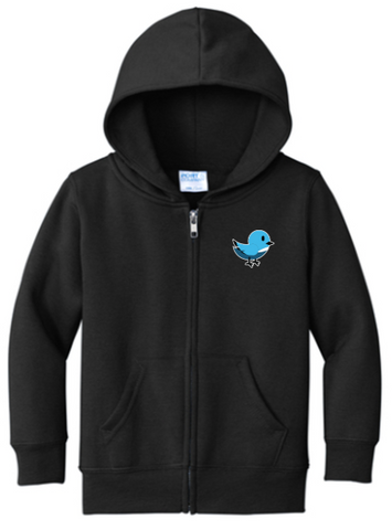 Port & Co™ Toddler Core Fleece Full-Zip Hooded Sweatshirt