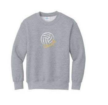 Port & Co® Youth Core Fleece Crewneck Sweatshirt - Athletic Heather