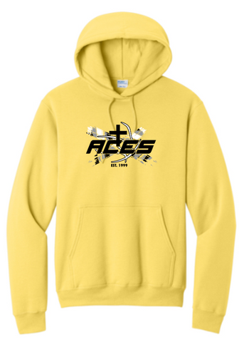 Port & Co™ Core Fleece Pullover Hooded Sweatshirt - Yellow