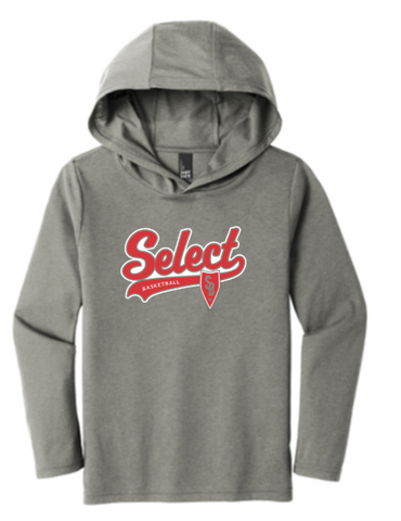 District® Youth Perfect Tri® Long Sleeve Hoodie - Grey Frost