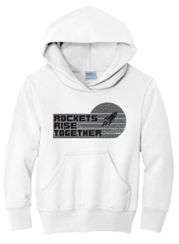 Port & Co™ Youth Core Fleece Pullover Hooded Sweatshirt - White